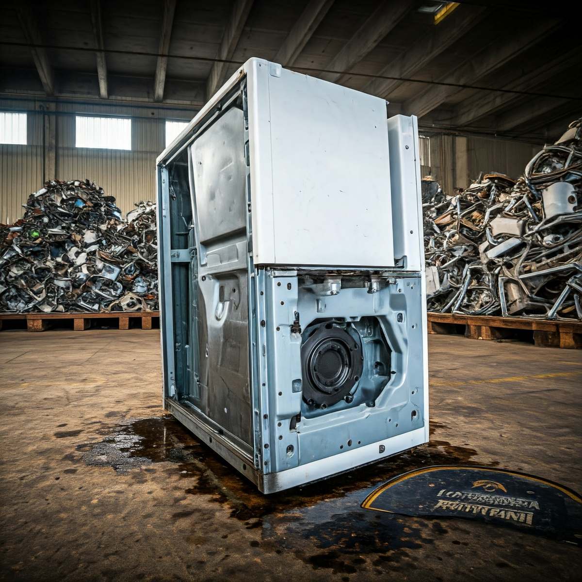 Un elettrodomestico da smaltire a Pavia.