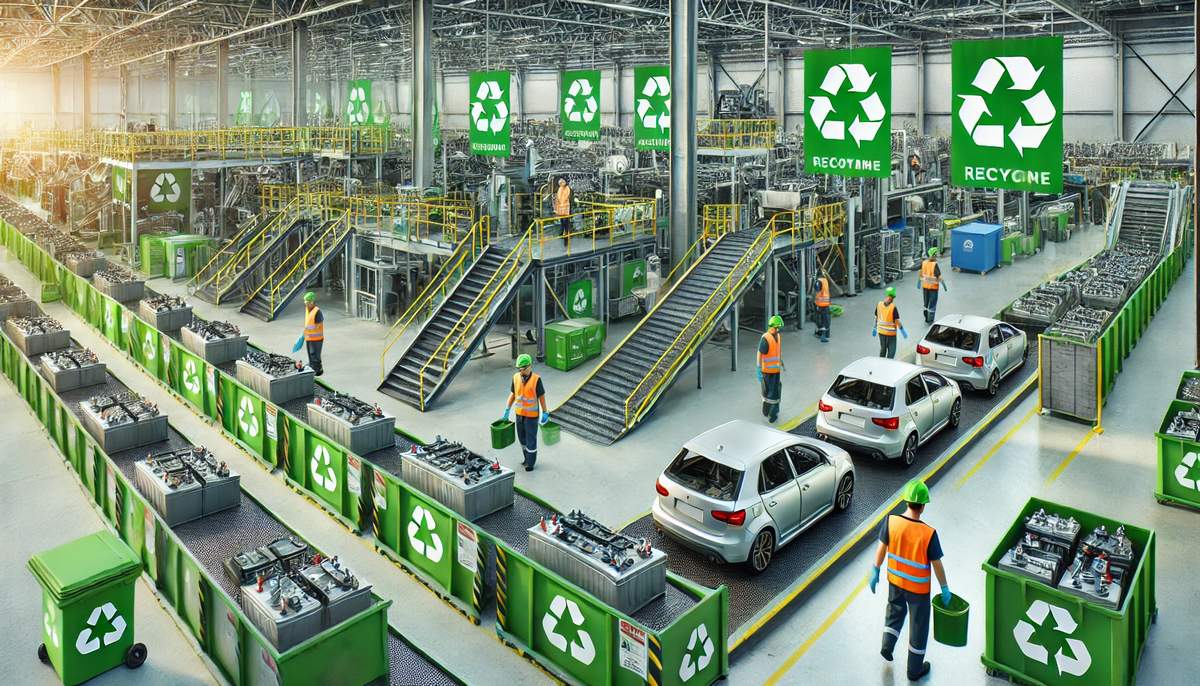 Smaltimento delle batterie da auto.